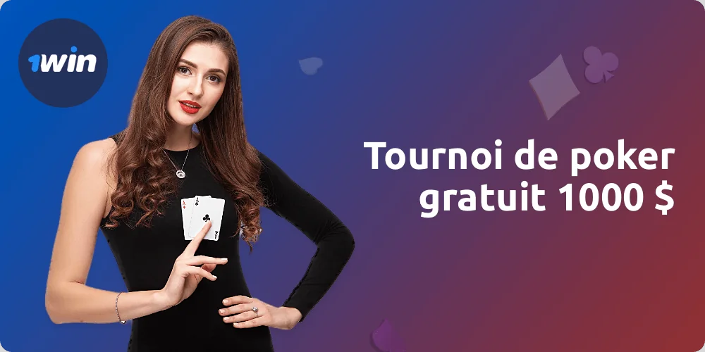 Les utilisateurs de 1win peuvent participer à un tournoi de poker gratuit doté d'un généreux prix en espèces
